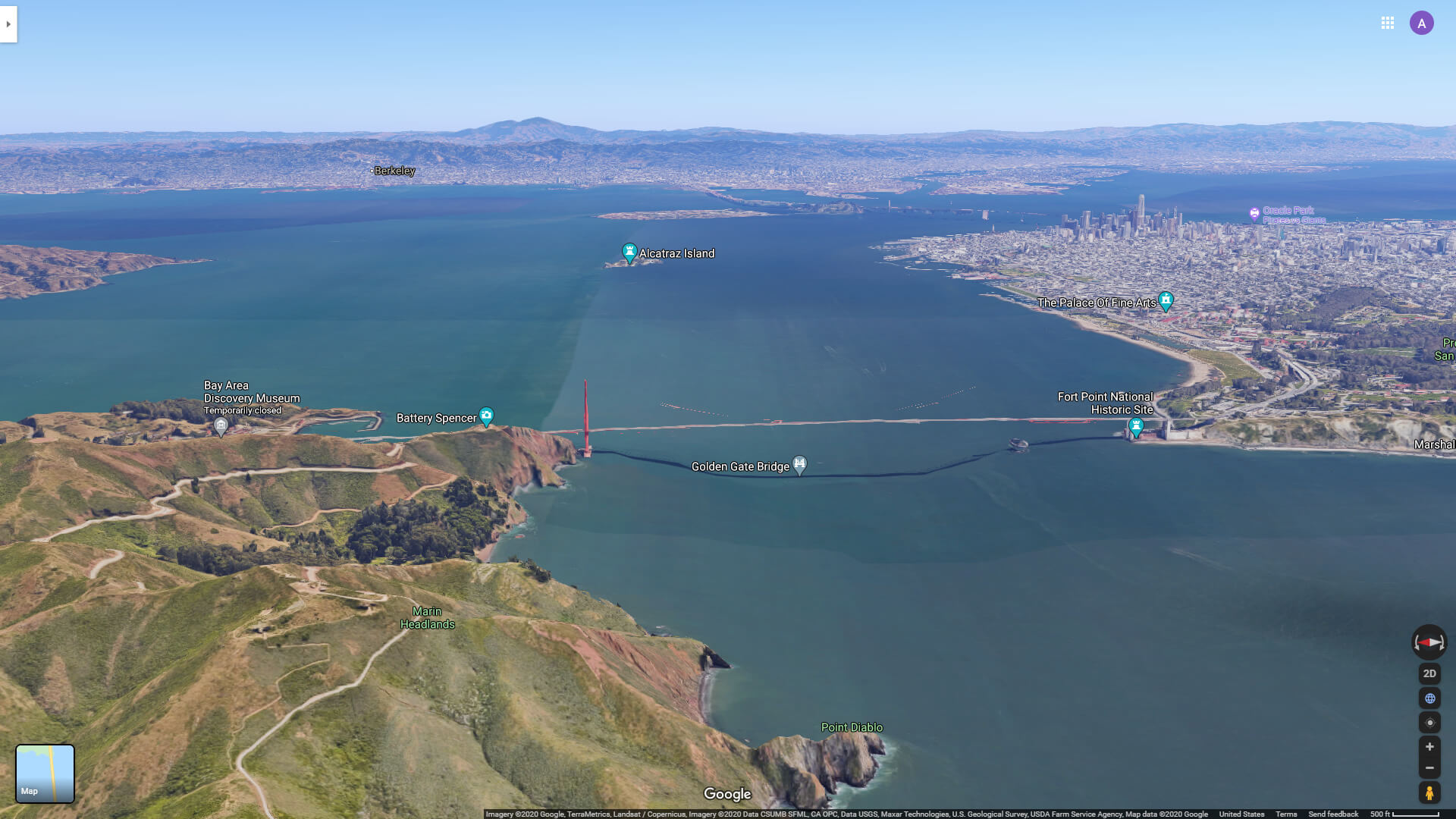 San Francisco and Golden Gate from Marin Headlands